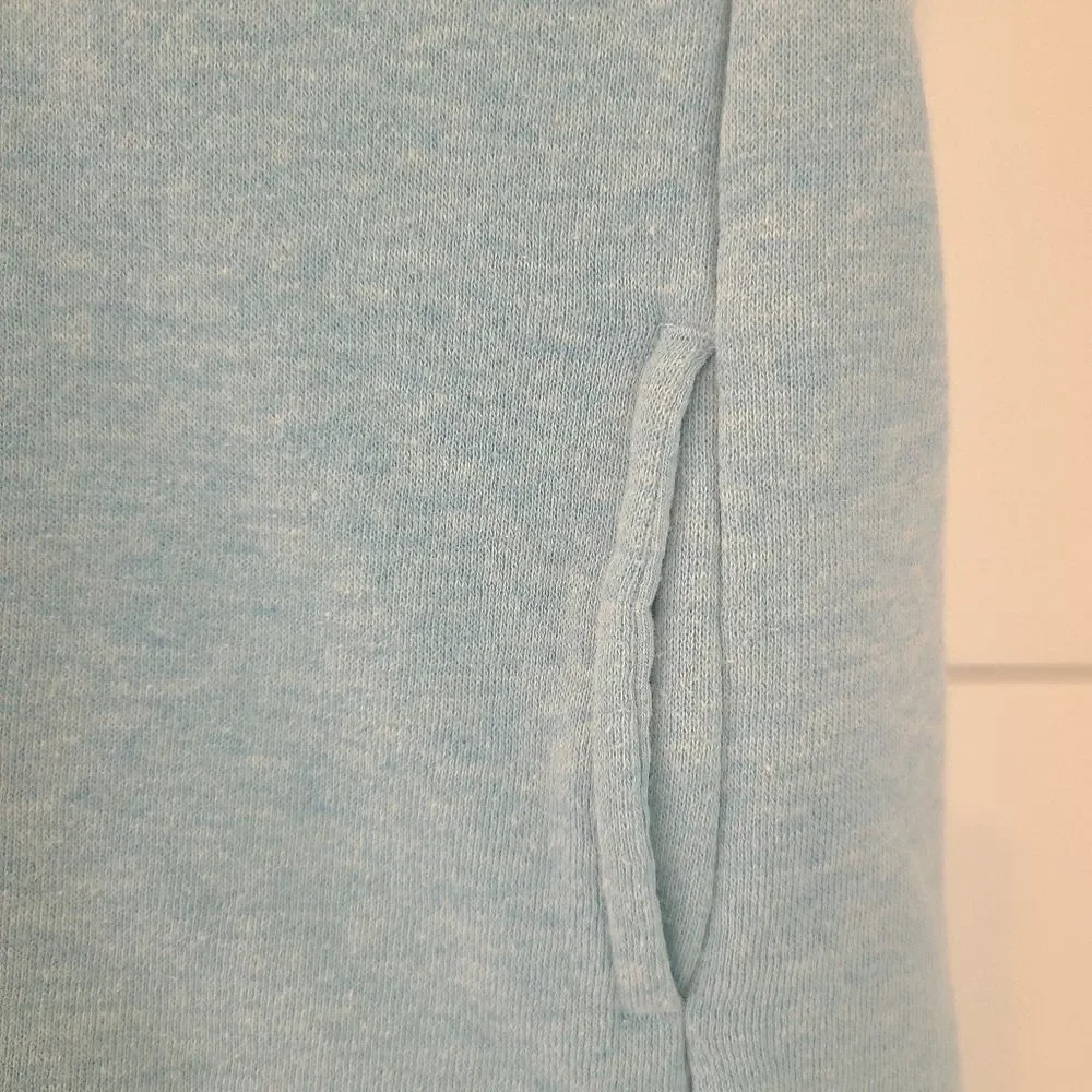 Nike Athletic Dress Kangaroo Pocket Girls Large Blue White Fleece Blend …